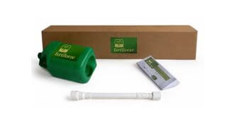 Green fertilizer cartridge with applicator and box